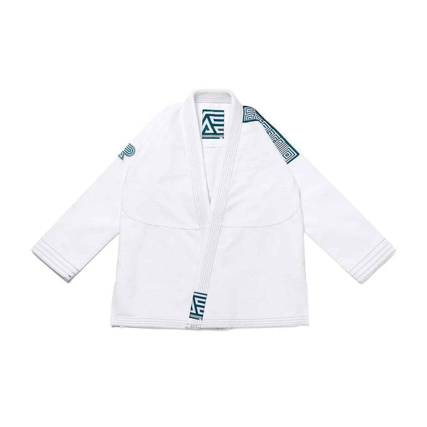 Albino and Preto Batch #106: Tri-Color Herringbone Classic WHITE “With Bags” BJJ Gi