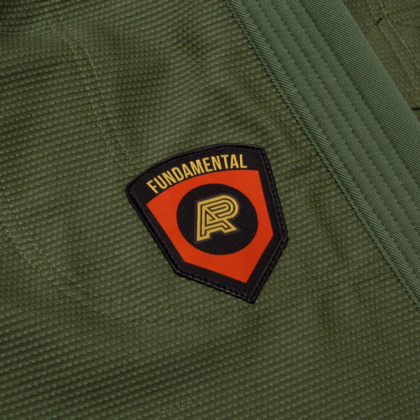 Albino & Preto Fundamental Olive Green “With Bags” BJJ Gi