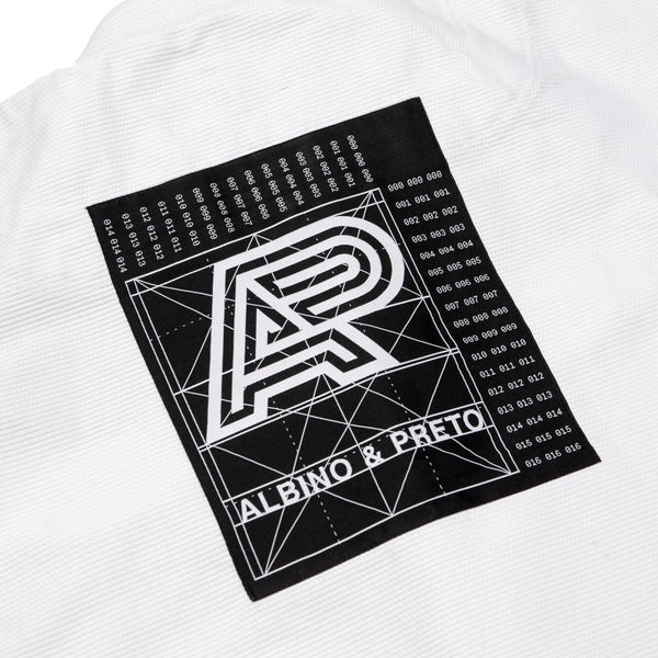Albino & Preto Batch #82: Building Blocks White BJJ Gi with Bag