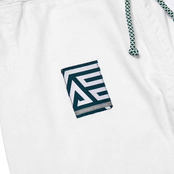 Albino and Preto Batch #106: Tri-Color Herringbone Classic WHITE “With Bags” BJJ Gi