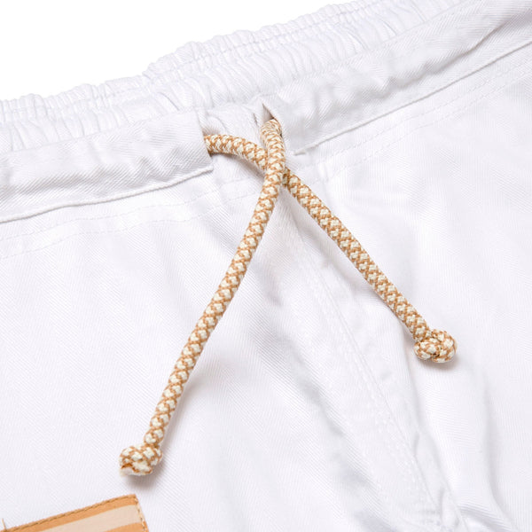 Albino and Preto Stucco Herringbone Classic White BJJ Gi with Bag