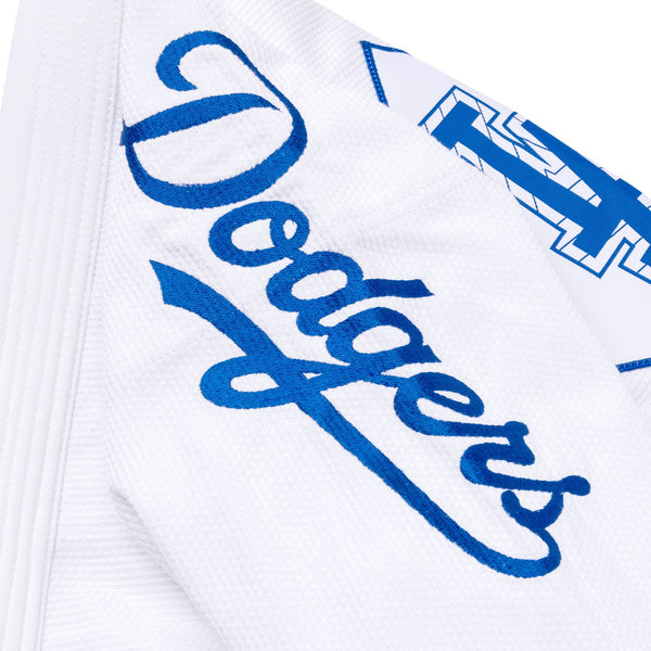 Albino & Preto x Los Angeles Dodgers MLB 47 BJJ Gi – Official White Kimono with Bag