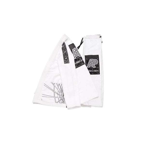Albino & Preto Batch #82: Building Blocks White BJJ Gi with Bag