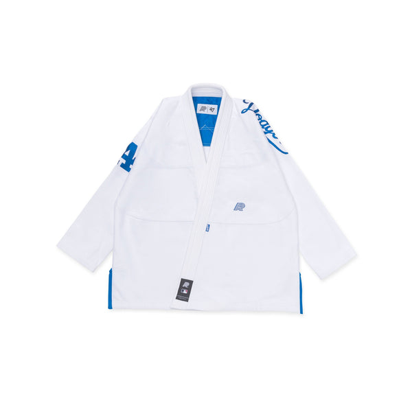 Albino & Preto x Los Angeles Dodgers MLB 47 BJJ Gi – Official White Kimono with Bag