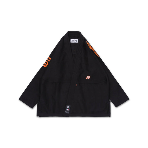 Albino & Preto x GIANTS MLB ’47 BJJ Gi – Official Black Kimono with Bag
