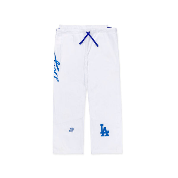 Albino & Preto x Los Angeles Dodgers MLB 47 BJJ Gi – Official White Kimono with Bag