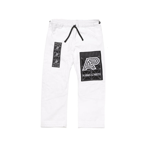 Albino & Preto Batch #82: Building Blocks White BJJ Gi with Bag