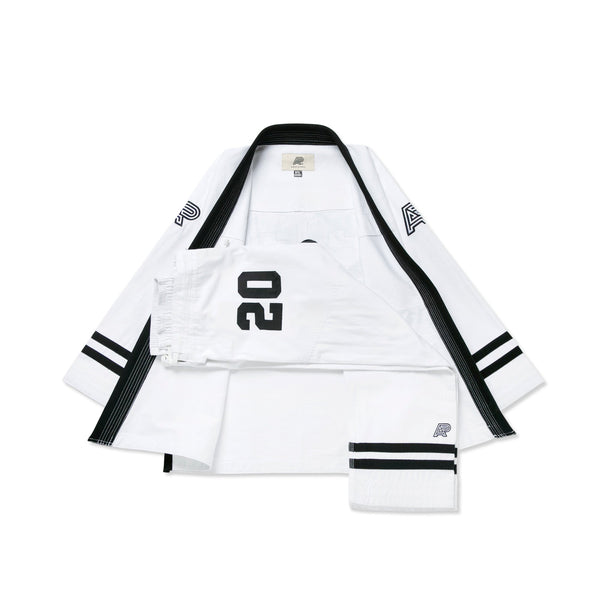Albino & Preto Team 23 White BJJ Gi with Bag – Premium Kimono
