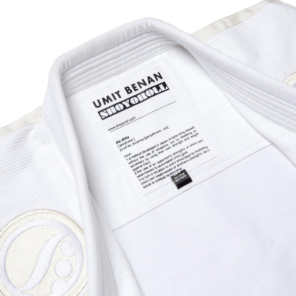 Shoyoroll Batch #107 Umit Benan V1 White Beige BJJ Gi | Limited Edition Kimono