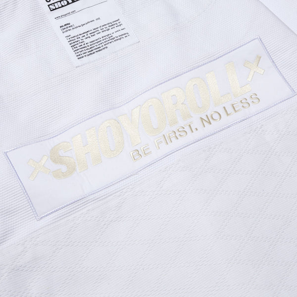Shoyoroll Batch #107 Umit Benan V1 White Beige BJJ Gi | Limited Edition Kimono