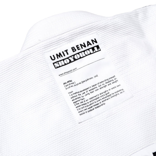 Shoyoroll Batch #107 Umit Benan V1 White Maroon BJJ Gi – Limited Edition Kimono
