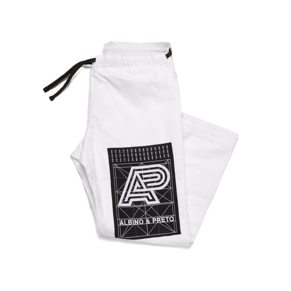 Albino & Preto Batch #82: Building Blocks White BJJ Gi with Bag