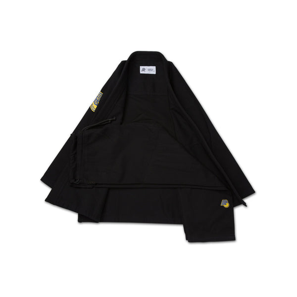 Albino & Preto YB Essential Black BJJ Gi with Bag – Lightweight & Durable