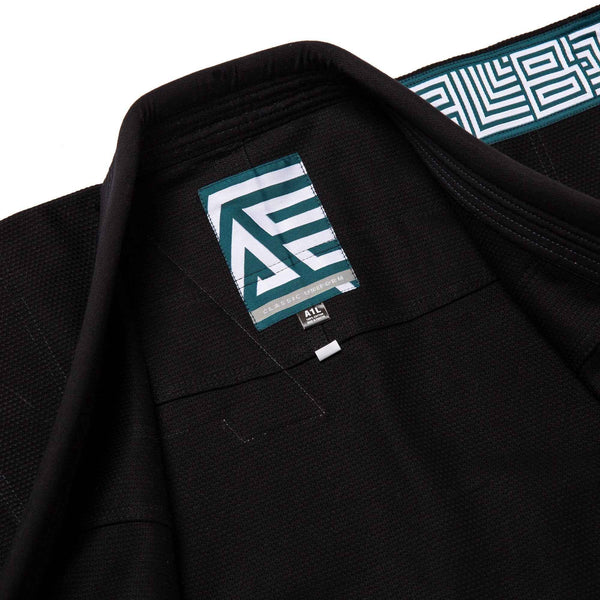 Albino and Preto Batch #106: Tri-Color Herringbone Classic BLACK “With Bags” BJJ Gi