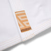 Albino and Preto Stucco Herringbone Classic White BJJ Gi with Bag