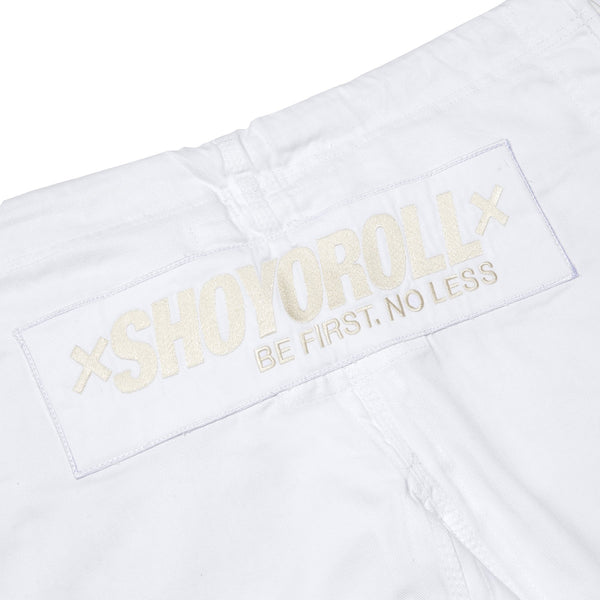 Shoyoroll Batch #107 Umit Benan V1 White Beige BJJ Gi | Limited Edition Kimono