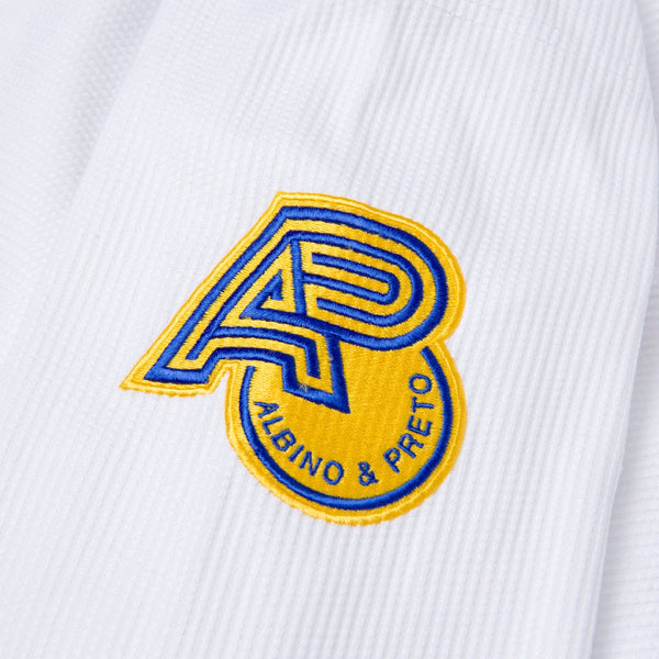 Albino and Preto YB Essential White BJJ Gi with Bag – Lightweight & Durable