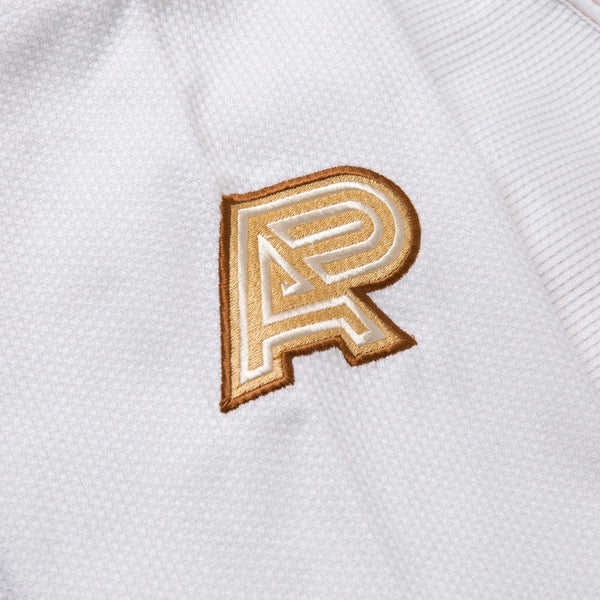 Albino and Preto Stucco Herringbone Classic White BJJ Gi with Bag