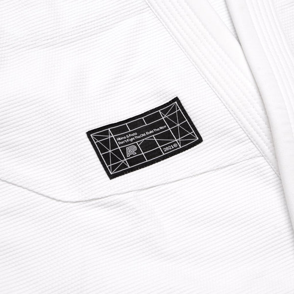 Albino & Preto Batch #82: Building Blocks White BJJ Gi with Bag