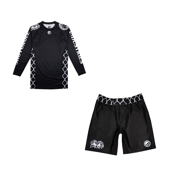 Shoyoroll Batch #142 Aces Rash Guard and Shorts | Premium BJJ No-Gi Set