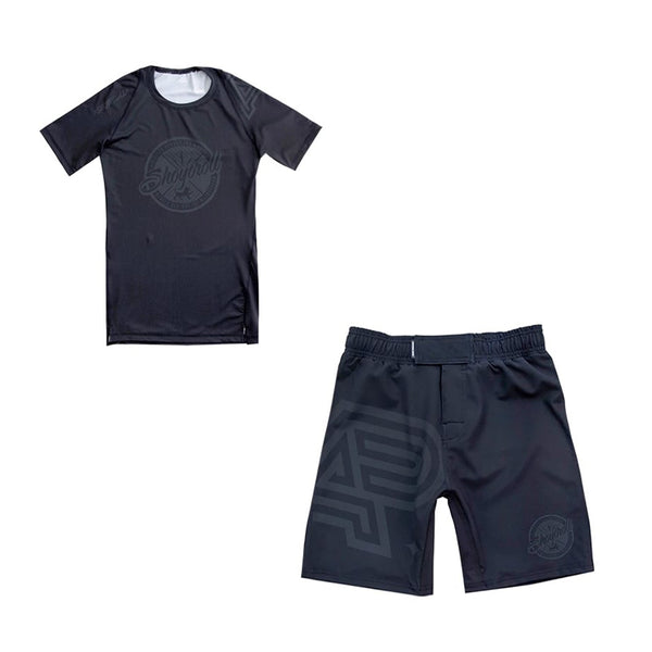 Albino & Preto Batch #100 Star Trek Rash Guard and Shorts Limited Edition BJJ No-Gi Set