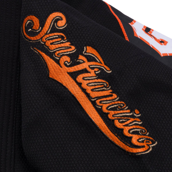 Albino & Preto x GIANTS MLB ’47 BJJ Gi – Official Black Kimono with Bag