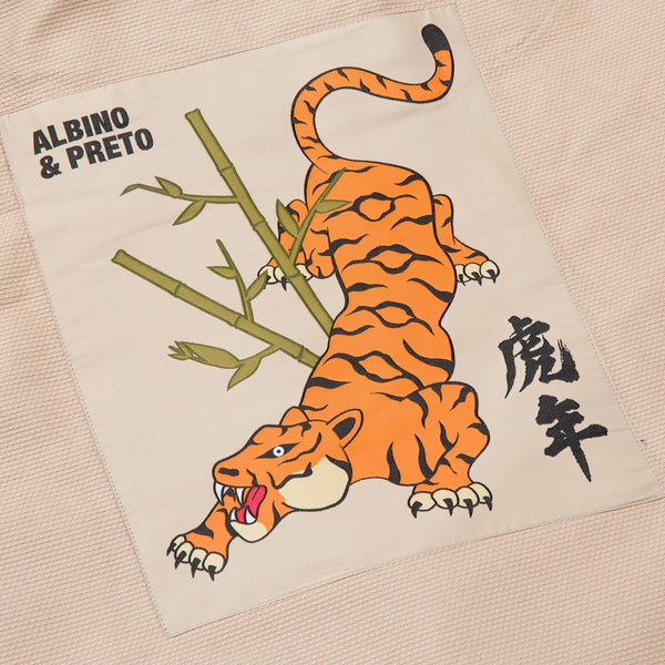 Albino & Preto Batch #110 Year of the Tiger BJJ Gi - Sand - Gi4victory
