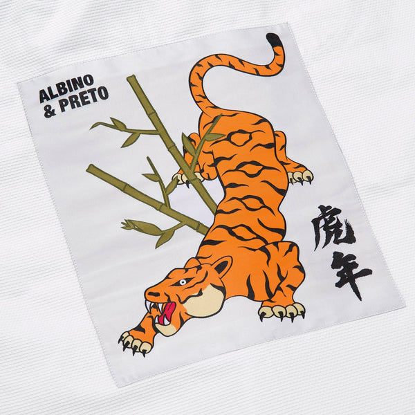 Albino & Preto Batch #110 Year of the Tiger BJJ Gi - White - Gi4victory
