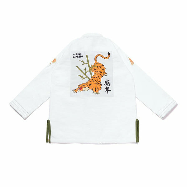 Albino & Preto Batch #110 Year of the Tiger BJJ Gi - White - Gi4victory