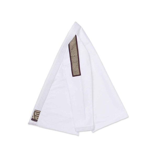 Albino and Preto POC Herringbone Classic BJJ Gi - White