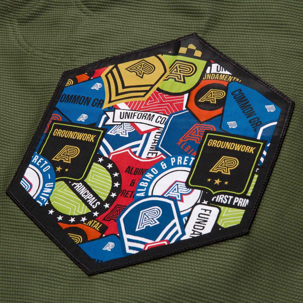 Albino & Preto Fundamental Olive Green “With Bags” BJJ Gi