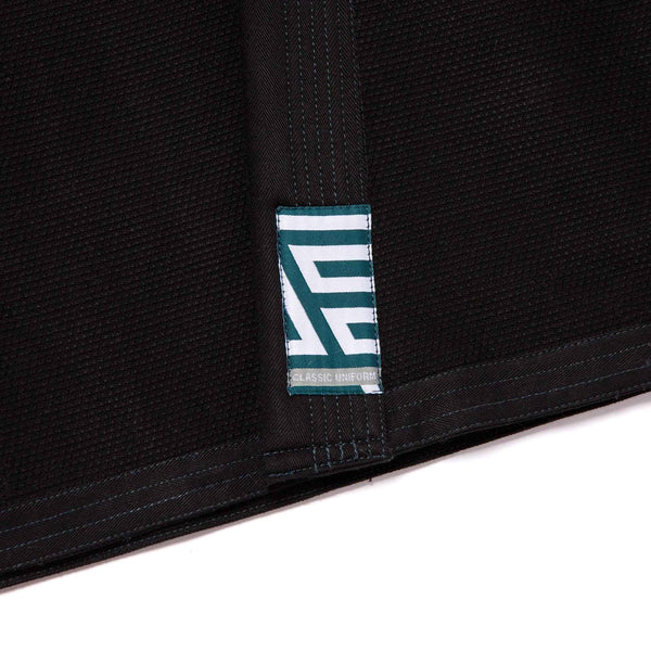 Albino and Preto Batch #106: Tri-Color Herringbone Classic BLACK “With Bags” BJJ Gi
