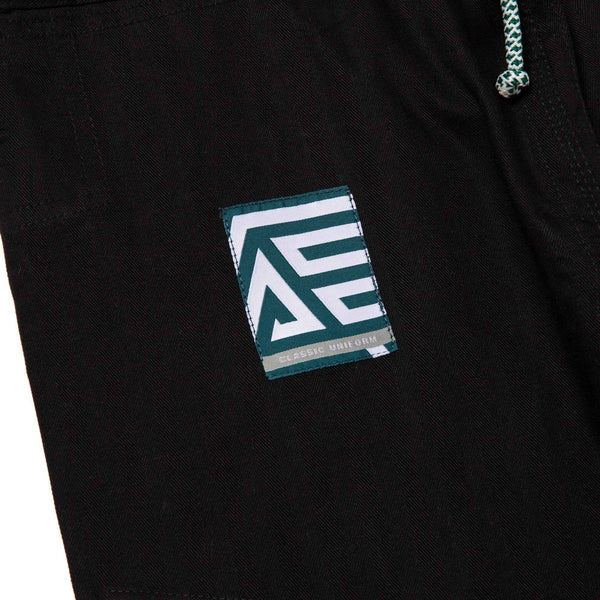 Albino and Preto Batch #106: Tri-Color Herringbone Classic BLACK “With Bags” BJJ Gi