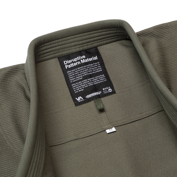 Shoyoroll Batch #114 RVCA x DPM Olive BJJ Gi – Limited Edition With Bag