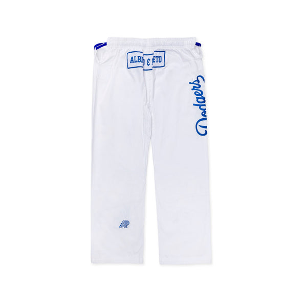 Albino & Preto x Los Angeles Dodgers MLB 47 BJJ Gi – Official White Kimono with Bag