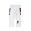 Albino and Preto Fundamental White With Bags BJJ Gi