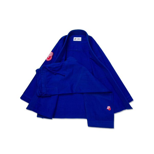 Albino and Preto RW Essential Blue BJJ Gi with Bag Premium Brazilian Jiu Jitsu Kimono