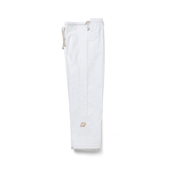 Albino and Preto Stucco Herringbone Classic White BJJ Gi with Bag