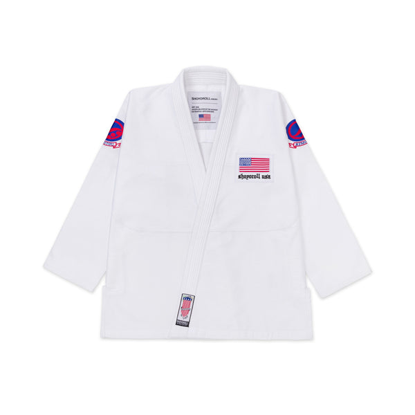Shoyoroll Batch #151 – 24 Americana BJJ Gi White