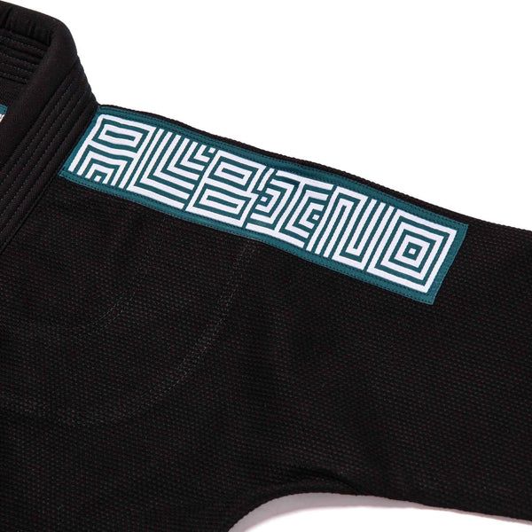 Albino and Preto Batch #106: Tri-Color Herringbone Classic BLACK “With Bags” BJJ Gi