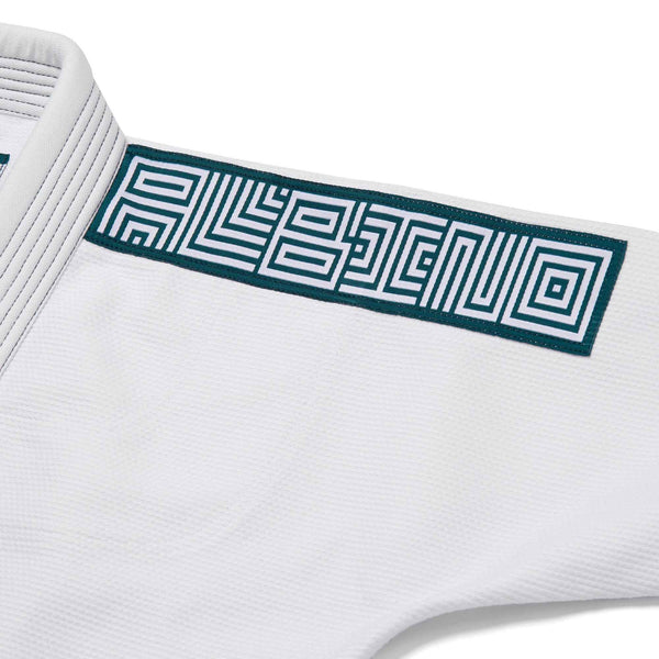 Albino and Preto Batch #106: Tri-Color Herringbone Classic WHITE “With Bags” BJJ Gi