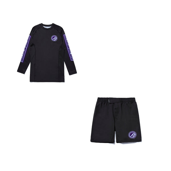 Shoyoroll Grape Competitor Rash Guard and Shorts | Premium BJJ No-Gi Set