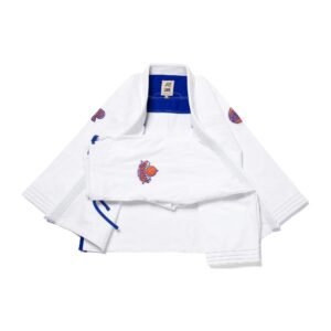 Albino and Preto A&P x NBA Knicks White BJJ Gi