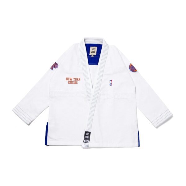 Albino and Preto A&P x NBA Knicks White BJJ Gi - Gi4victory