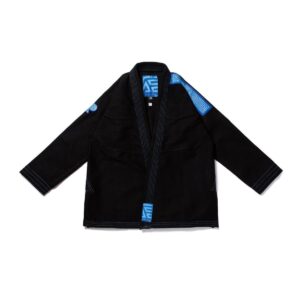 Albino and Preto Batch #83 Monochromatic Herringbone Classic Blue BJJ Gi with Bag