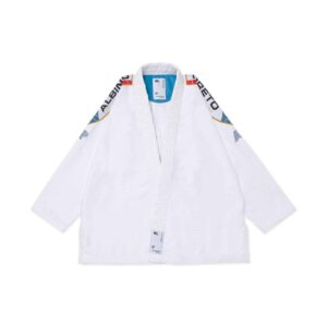 Albino and Preto BRG Comp White Jiu Jitsu Gi
