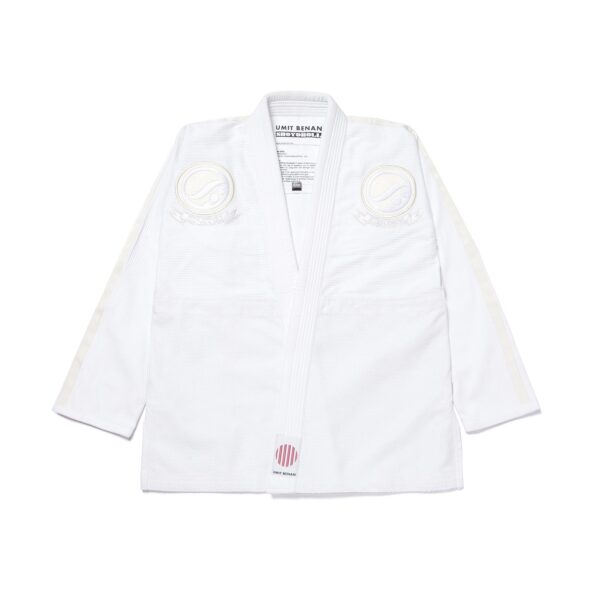 Alternative view of Shoyoroll Batch #107 Umit Benan V1 White Beige BJJ Gi | Limited Edition Kimono