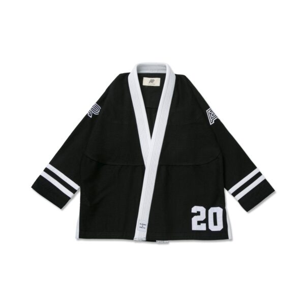 Alternative view of Albino & Preto Team 23 Black BJJ Gi with Bag – Premium Martial Arts Kimono