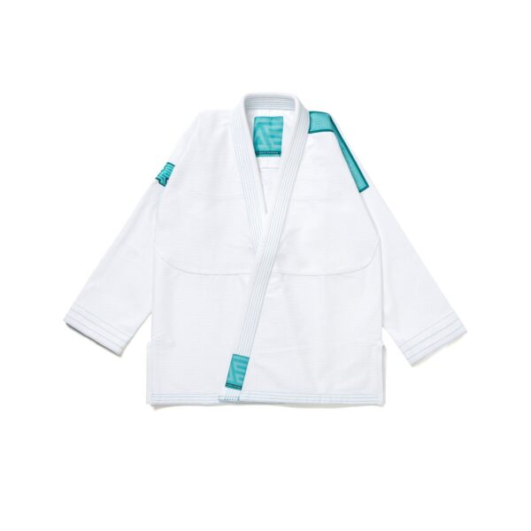 Альтернативный взгляд на Albino & Preto Ocean Mist Herringbone Classic White BJJ Gi with Bag
