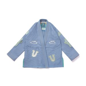 Albino & Preto Batch #91 Lobelia Blue BJJ Gi with Bag – Out To Adapt